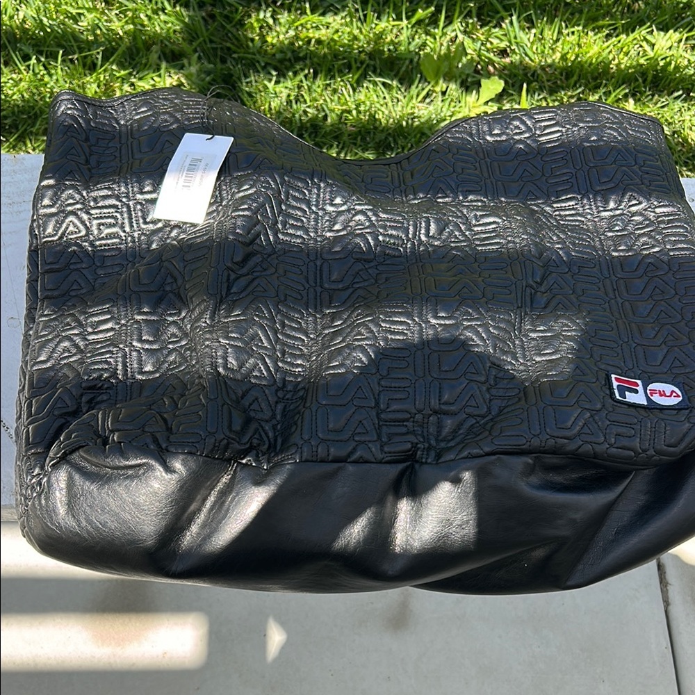 FILA Black Men's Bag width 19 inches and height is 15 inches